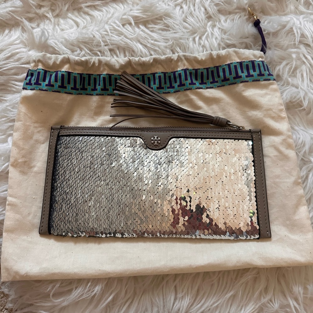 Tory Burch Sequin Clutch
